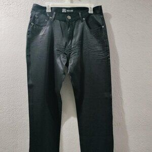 SIZE HIGTH WAIST 34" LOW WAIST 38" SATINS DEMIN JEANS BLACK COLOR